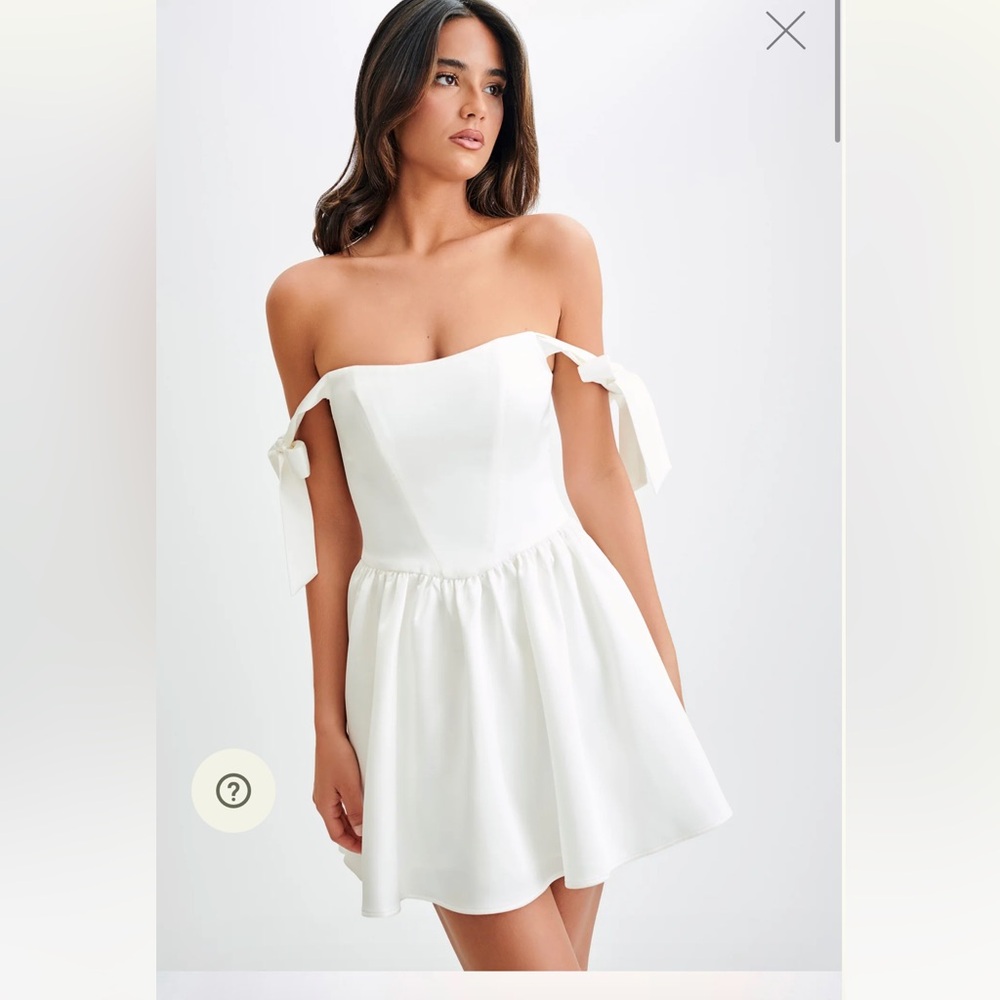 Meshki white mini dress